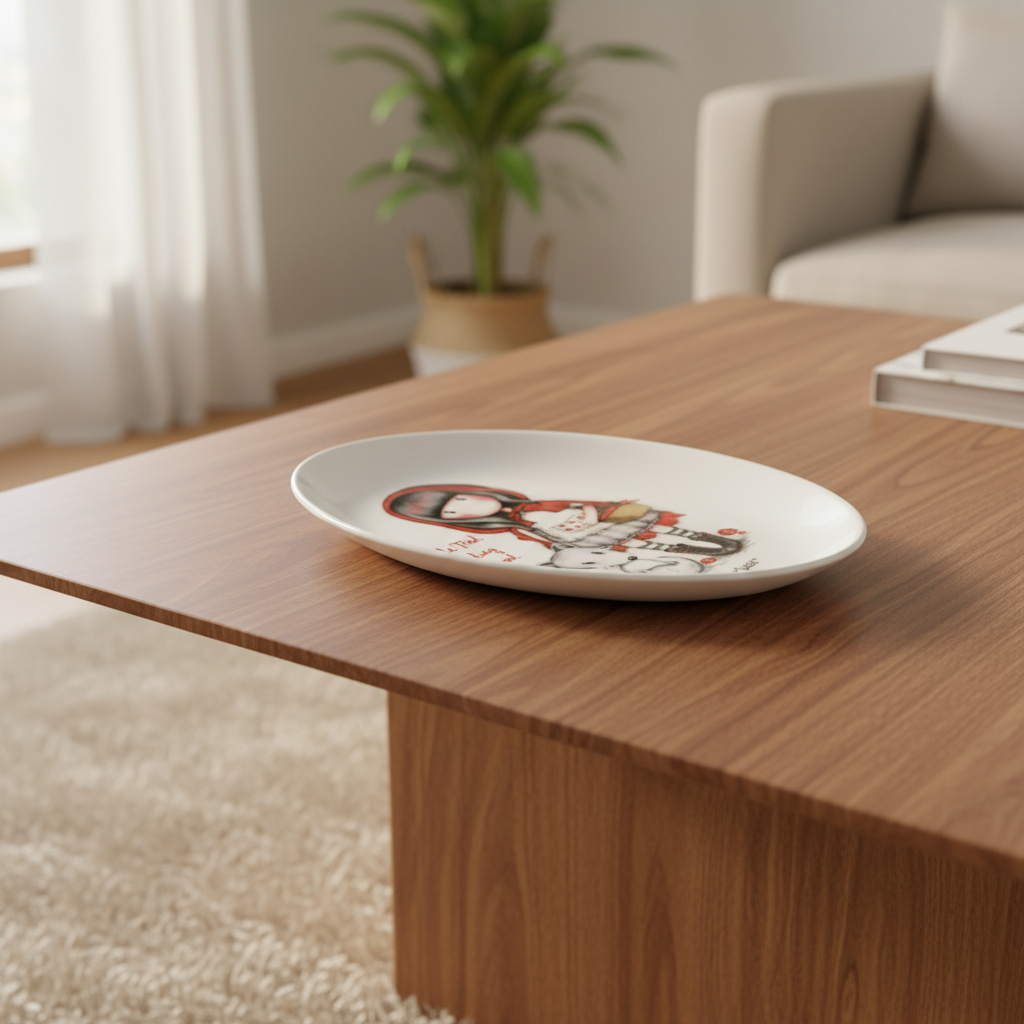 Farfurie ceramica Gorjuss Little Red Riding Hood