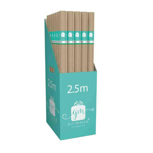 Hartie pentru cadouri kraft, maro 2.5 m - Nitzi.ro