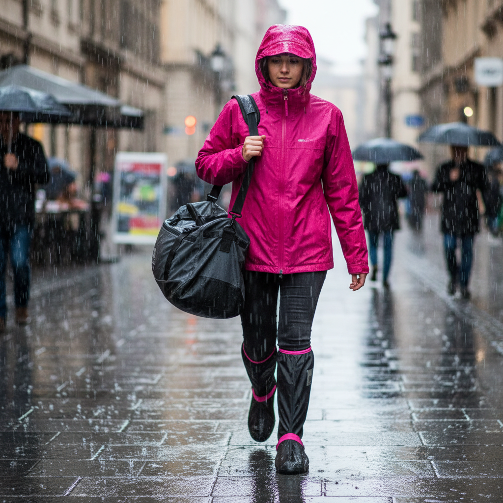 Huse pentru pantofi reflectorizante negre 33-35