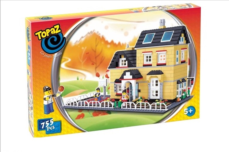 Set de construit -Vila-755 piese tip lego