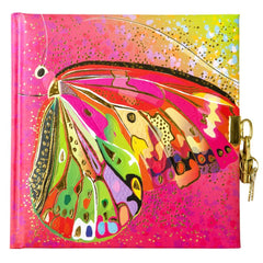 Agenda Goldbuch cu lacat Flower Pink Butterfly