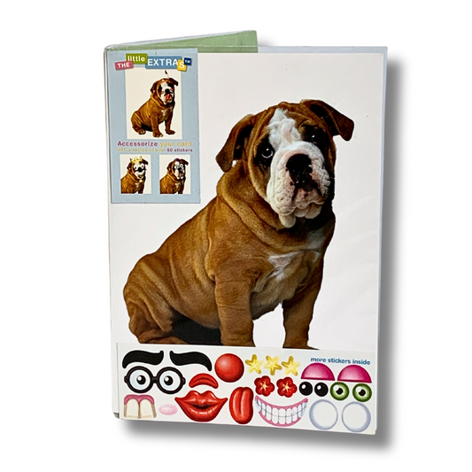 Felicitare amuzanta Little Extra Bulldog