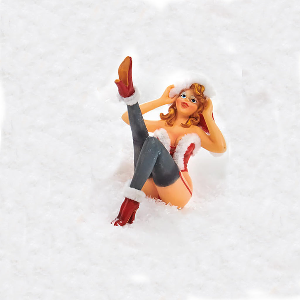 Ornament figurina Craciun - Craciunite vesele 9 cm