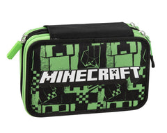 Penar cu rechizite Minecraft verde