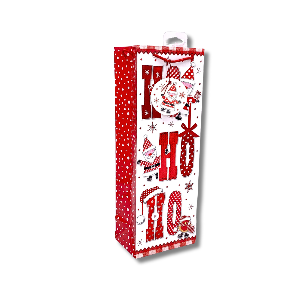 Punga iarna / Craciun cu rosu si alb Vrabiuta&Mos Craciun XL