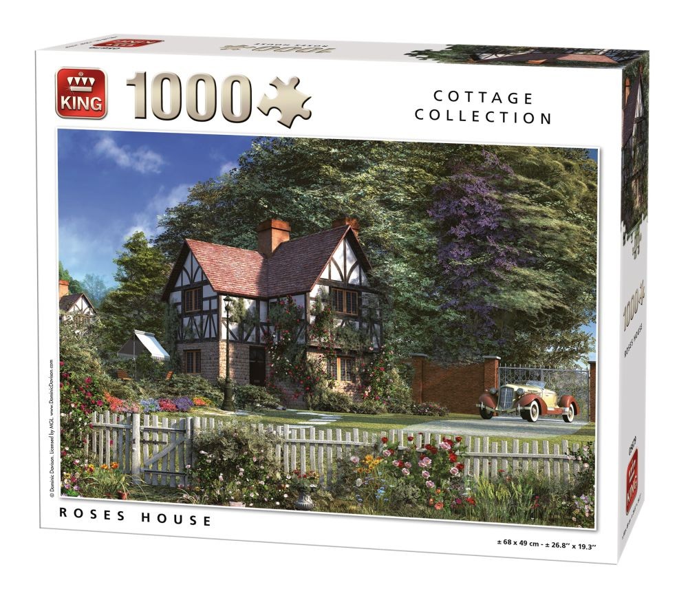 Puzzle 1000 piese Casuta cu flori