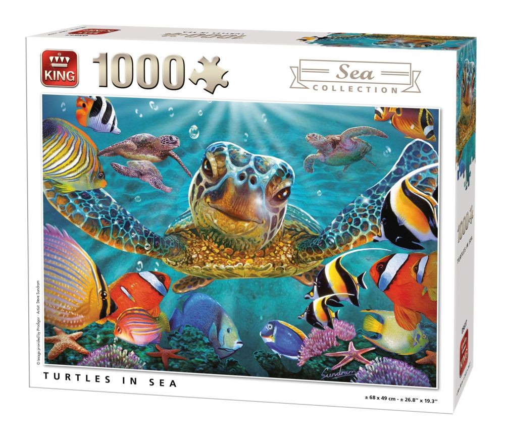 Puzzle 1000 piese Testoasa in mare