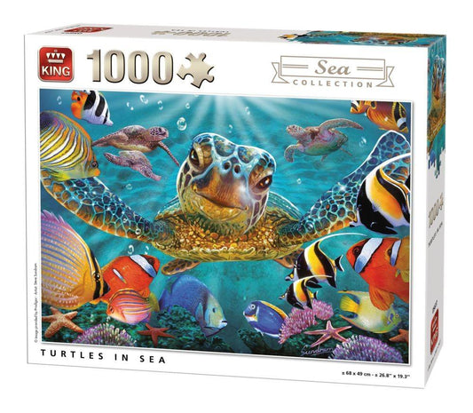 Puzzle 1000 piese Testoasa in mare - Nitzi.ro