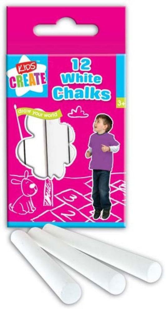 Creta alba set 12 bucati Kids Create - Nitzi.ro
