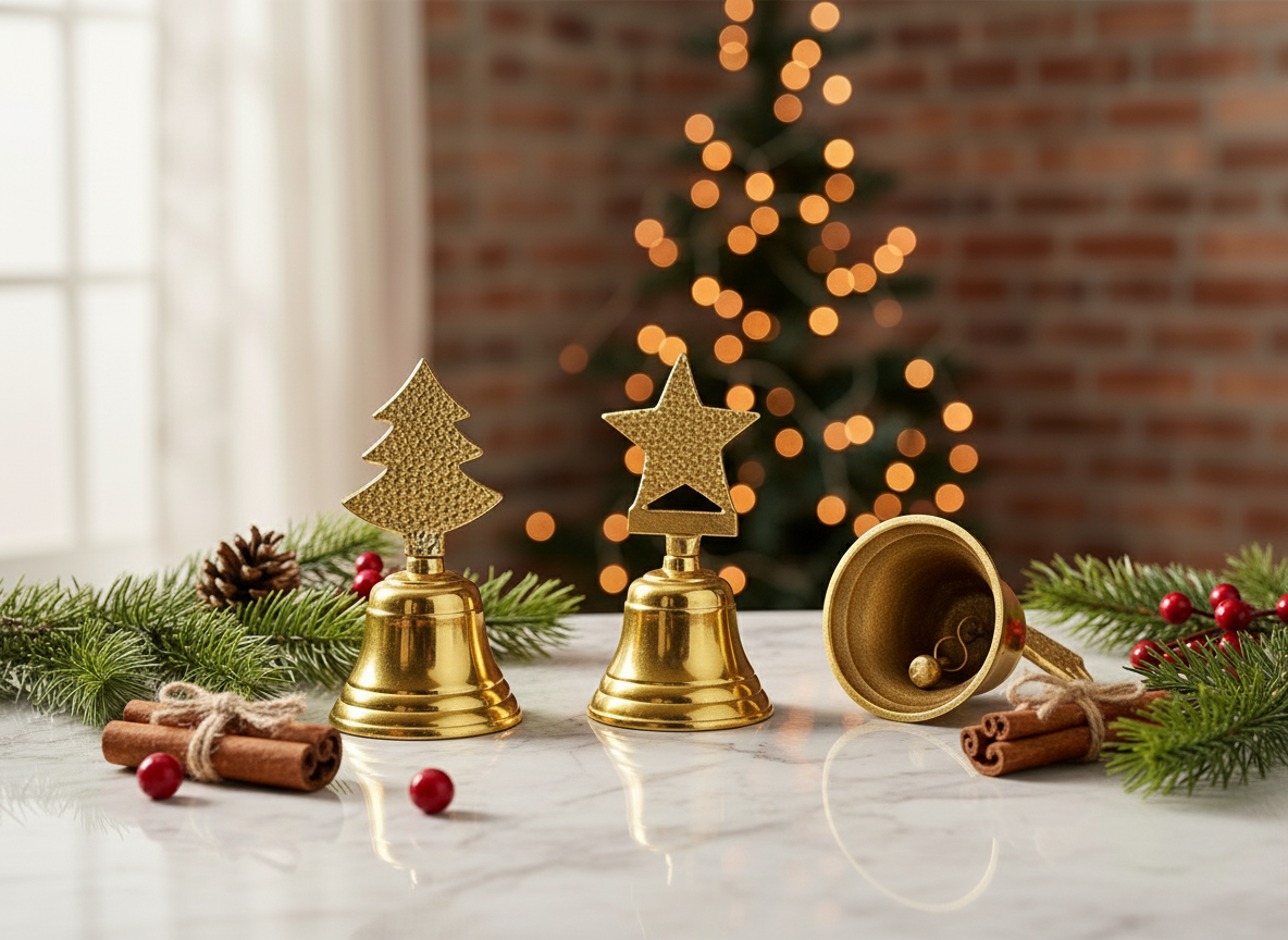 set clopotei decorativi festivi pentru sarbatori