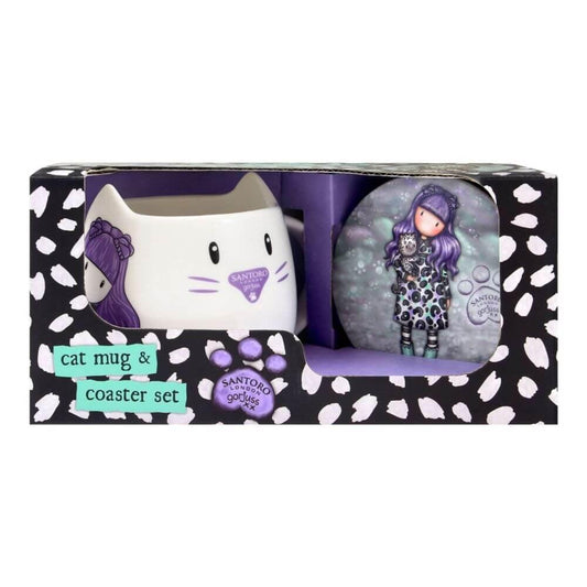 Set cana si suport Gorjuss Smitten Kitten - Nitzi.ro