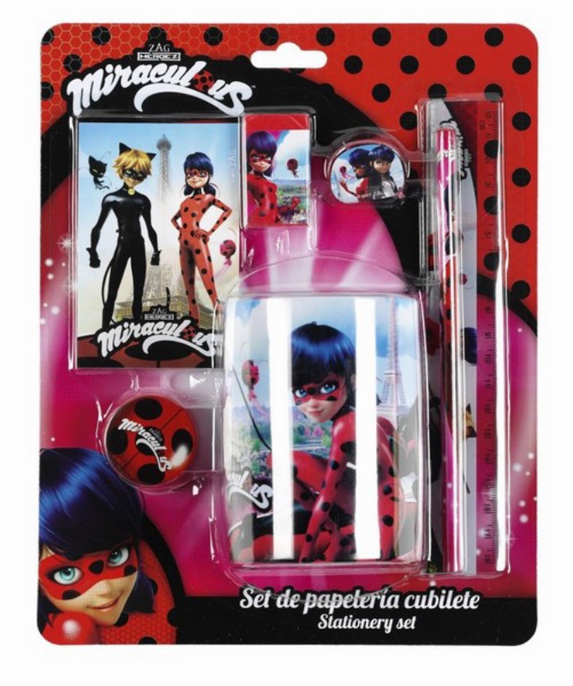 Set rechizite Ladybug cu 7 piese