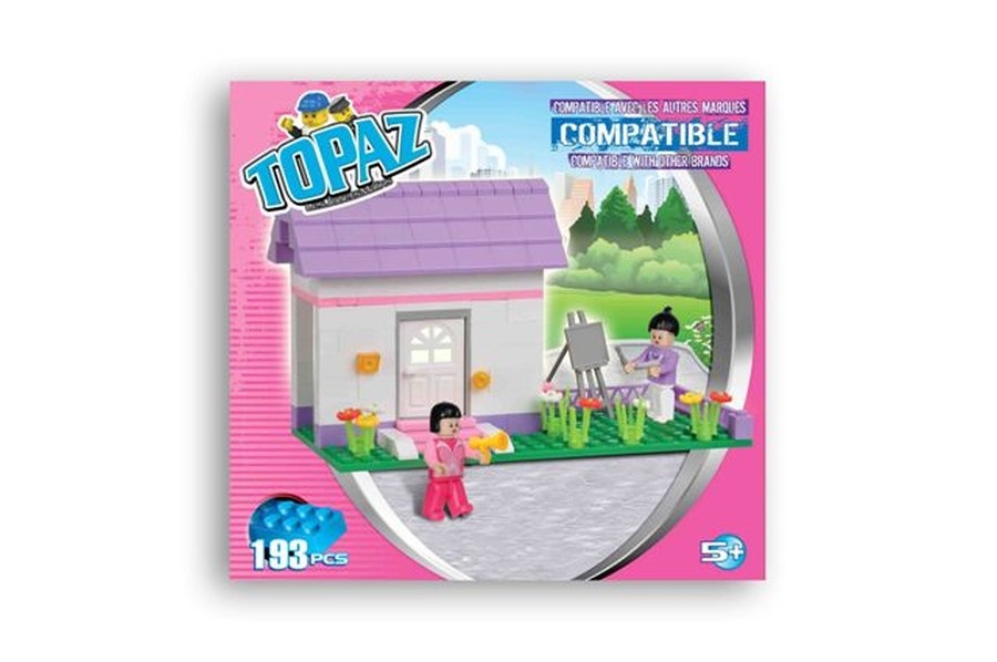 Set de construit tip lego-Activitati- 193 piese tip lego