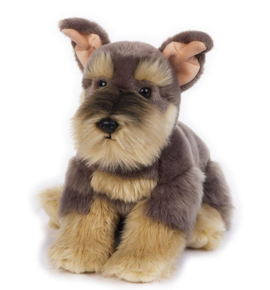 Jucărie copii cățel din pluș Schnauzer Hugo 25 cm - Nitzi.ro