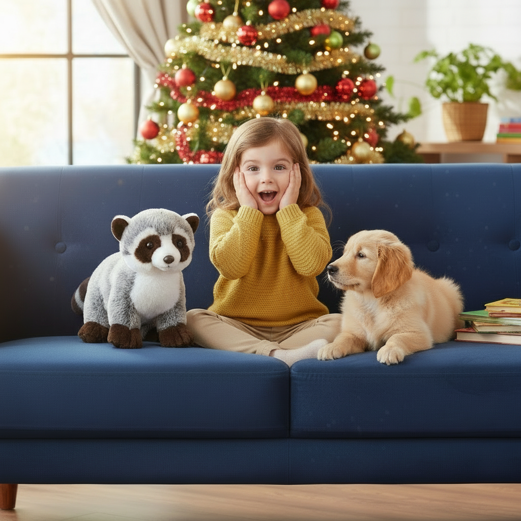 Există ceva magic la aceste plușuri Lelly, nu-i așa? Raton gri din plus 25 cm