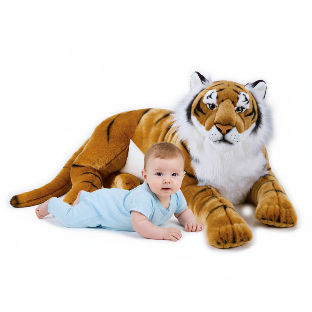 Jucărie copii Tigru de plus gigant 100 cm