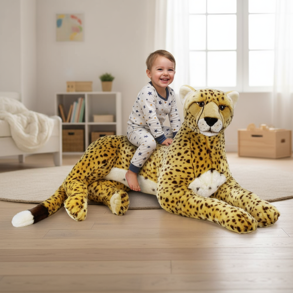 Jucărie copii Ghepard de plus gigant 100 cm